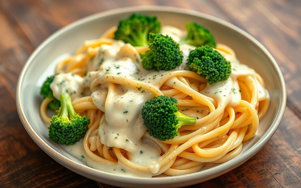 Alfredo sauce with broccoli Alfredo sauce with broccoli