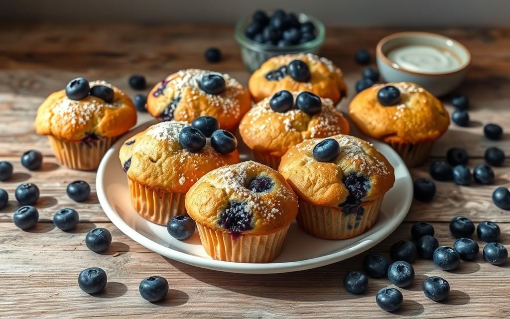 blueberry yogurt muffins