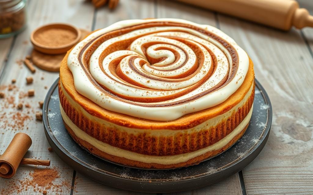 cinnamon roll cheesecake