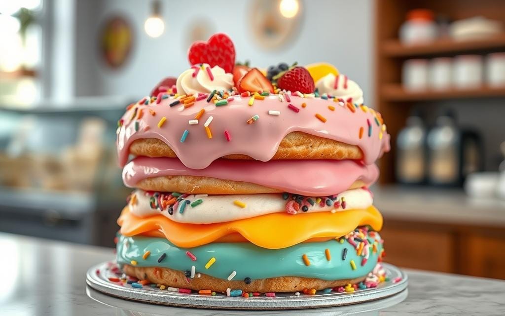 delicious donut cake