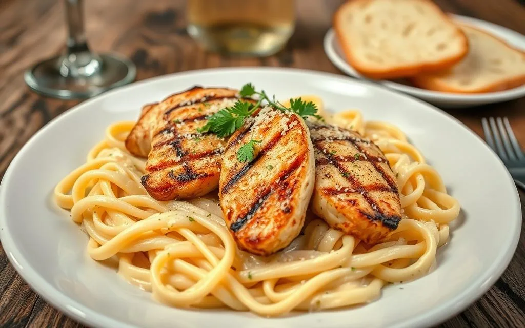 grilled chicken alfredo