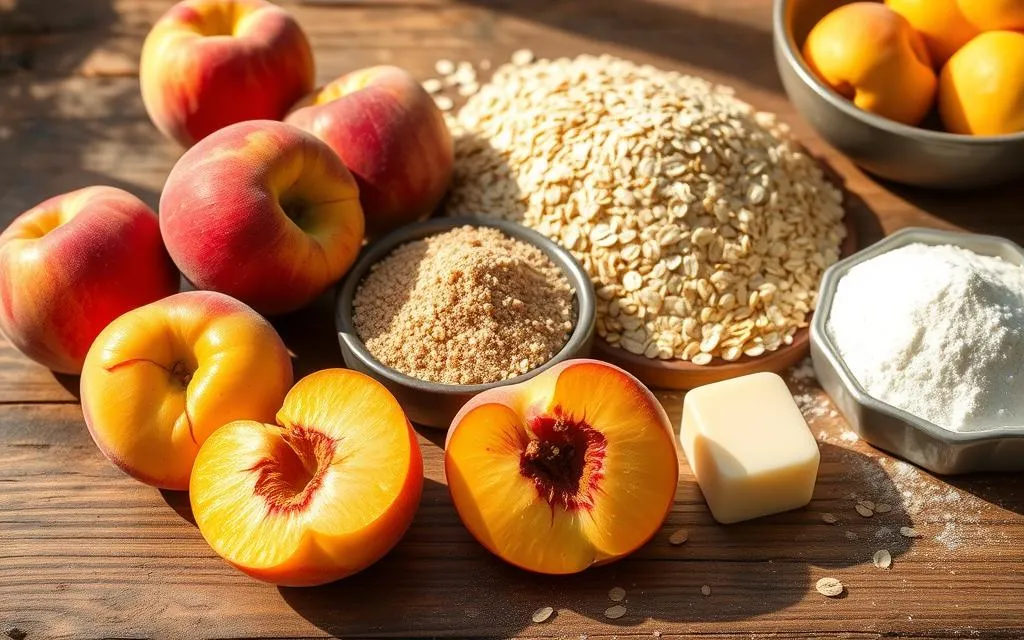 Peach Crumble Recipe Ingredients