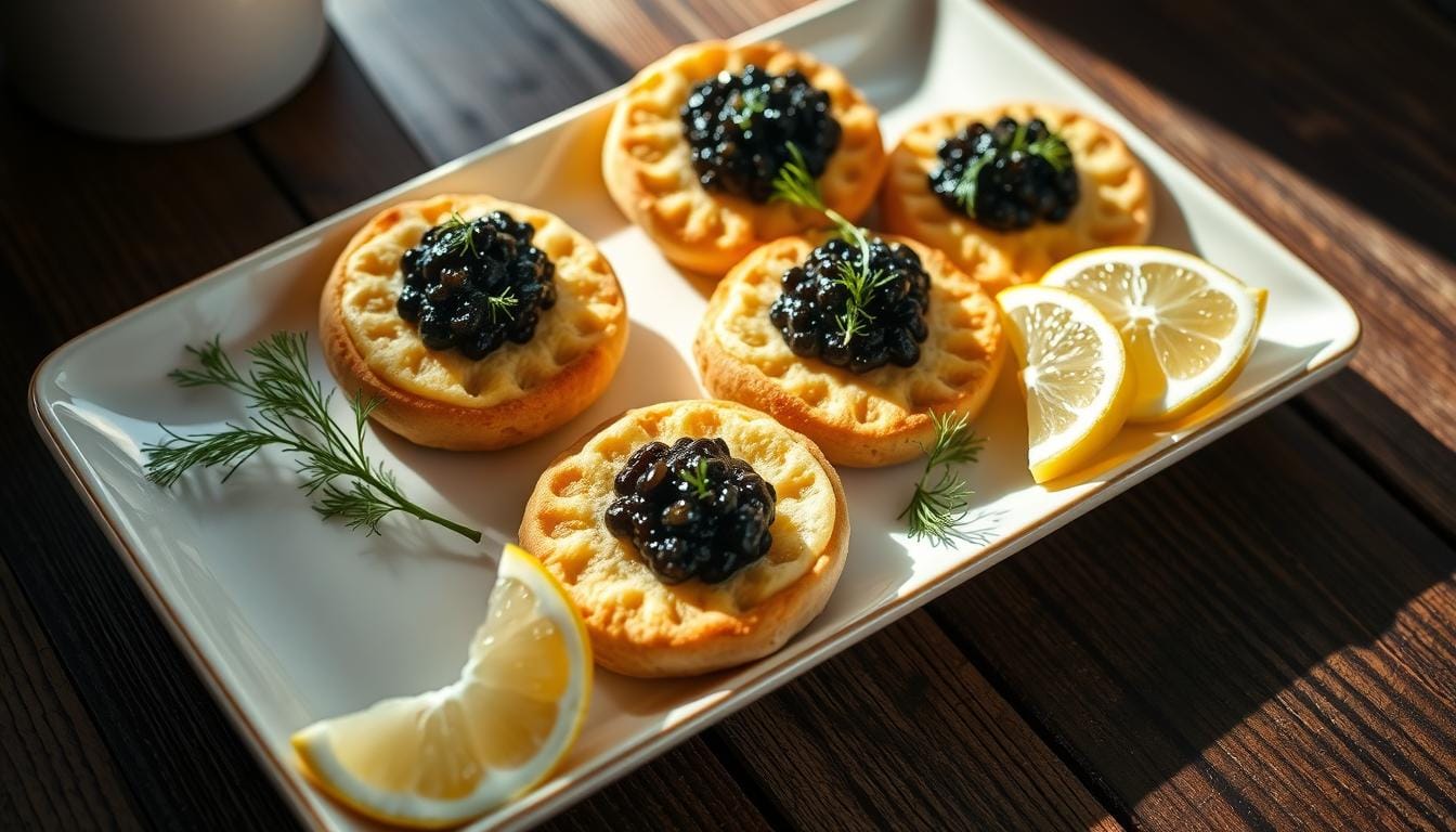 recipe crumpets with caviar