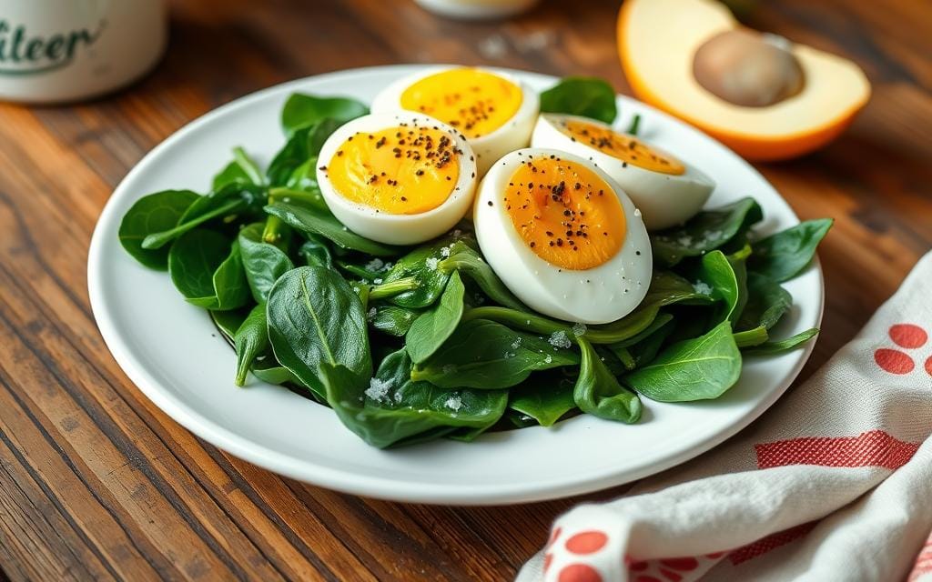 spinach egg breakfast spinach egg breakfast