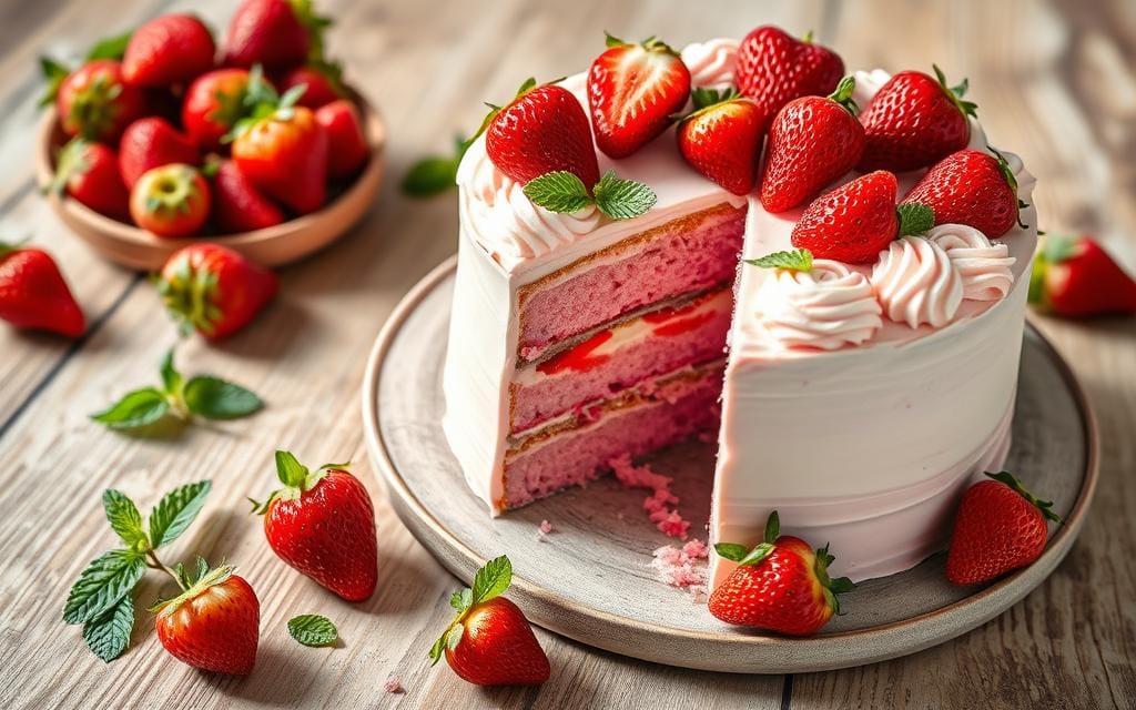 strawberry cake recipe