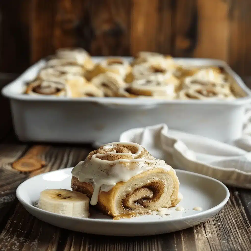 banana bread cinnamon rolls - featured image