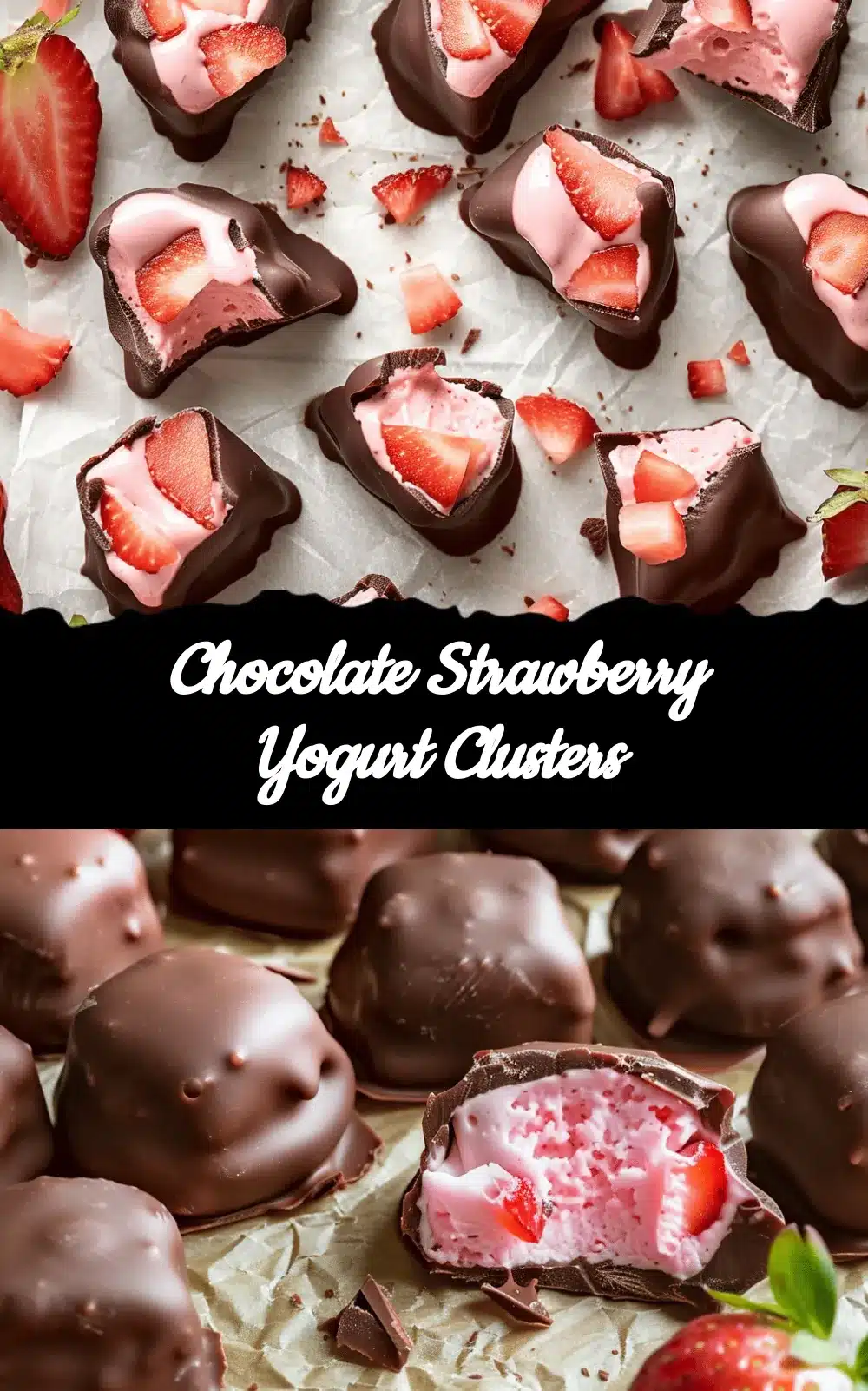Chocolate Strawberry Yogurt Clusters recipe
