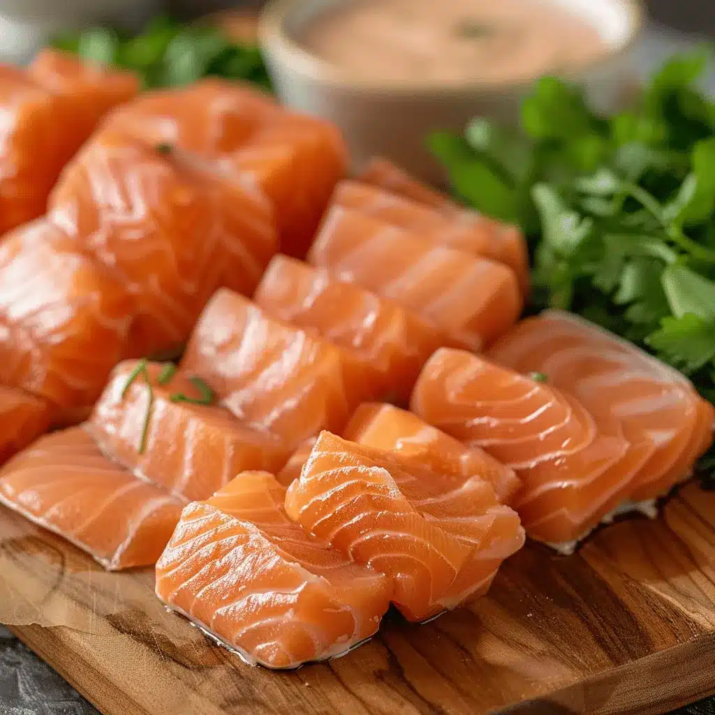 Crispy Bang Bang Salmon Bites preparation steps