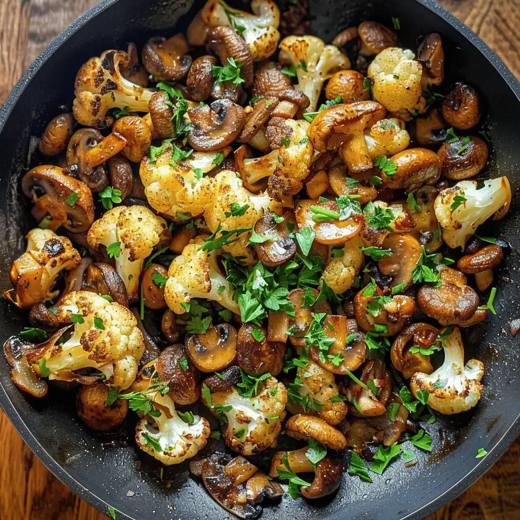 Garlic Cauliflower Mushroom Skillet - featured image