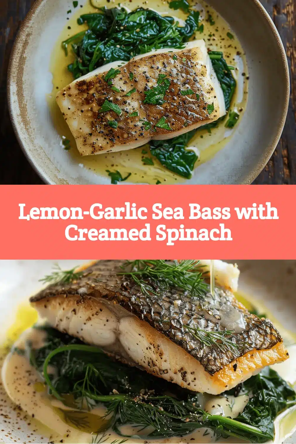 lemon-garlic sea bass recipe