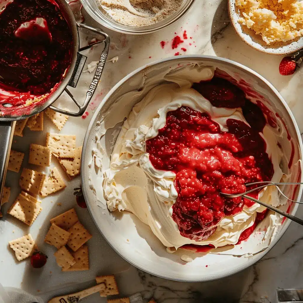Strawberry Cheesecake Dip preparation steps