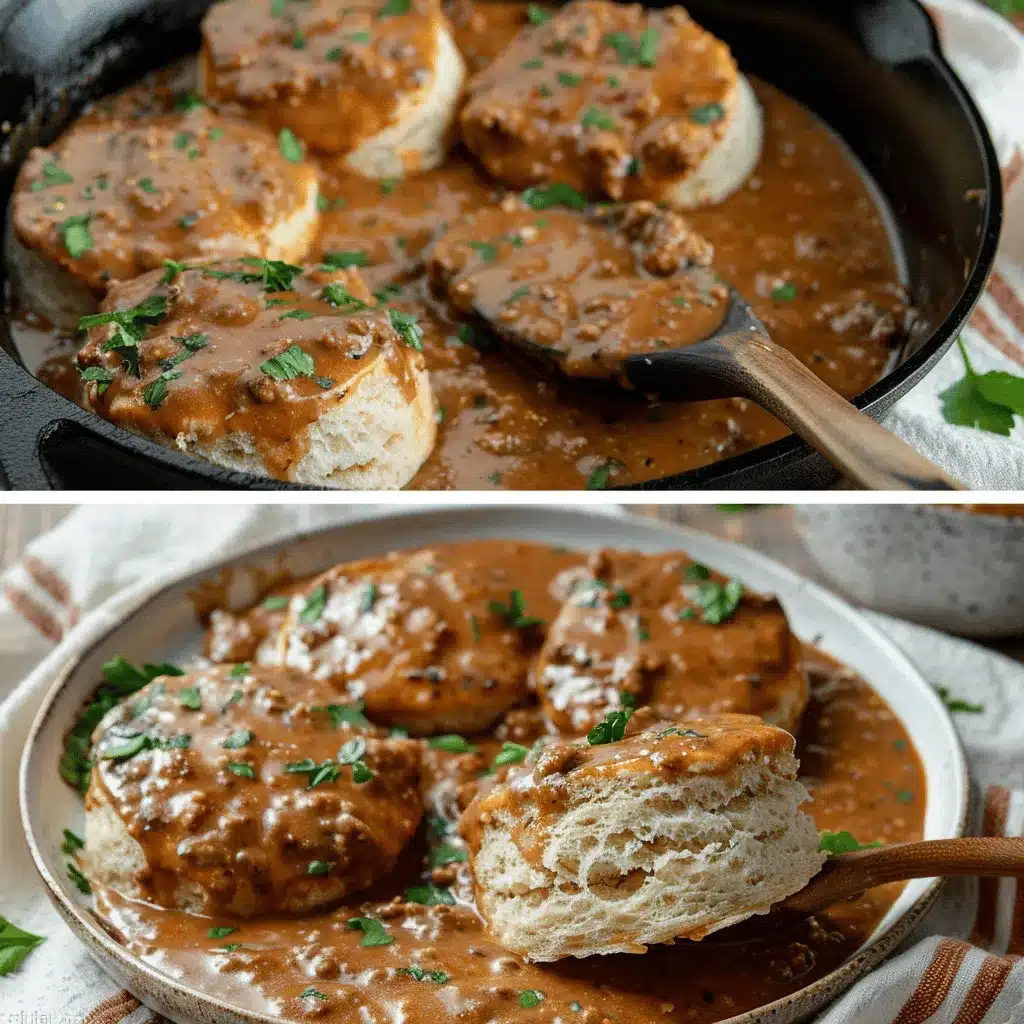 biscuits and chorizo gravy preparation steps