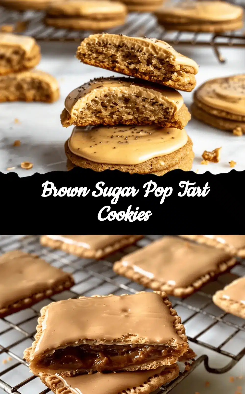 brown sugar Pop Tart cookies recipe