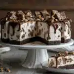 brownie ice cream cake - featured image