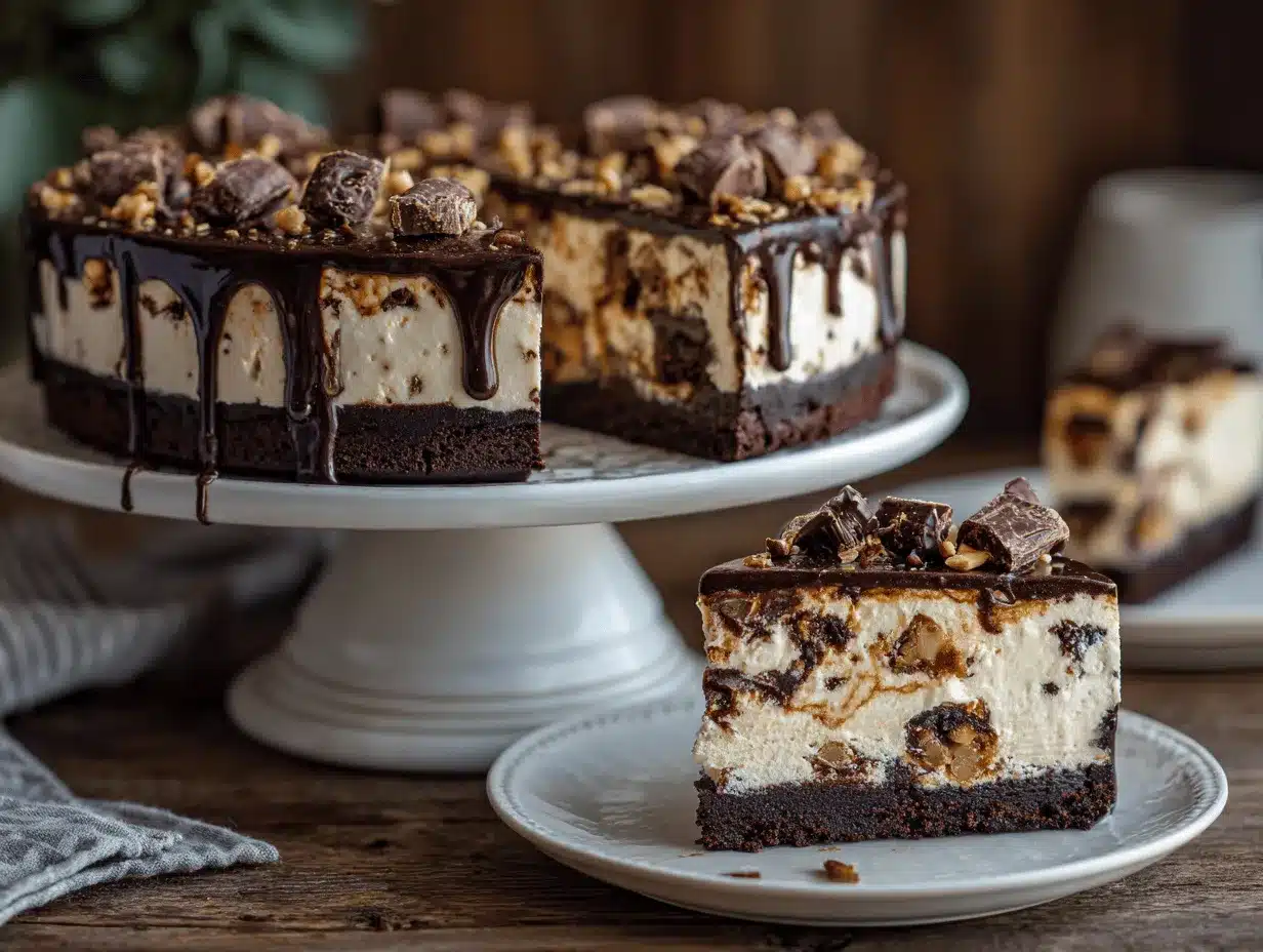 brownie ice cream cake preparation steps