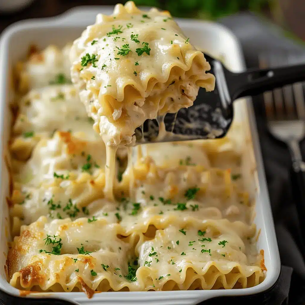 chicken alfredo lasagna roll ups preparation steps