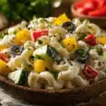creamy ditalini pasta salad - featured image