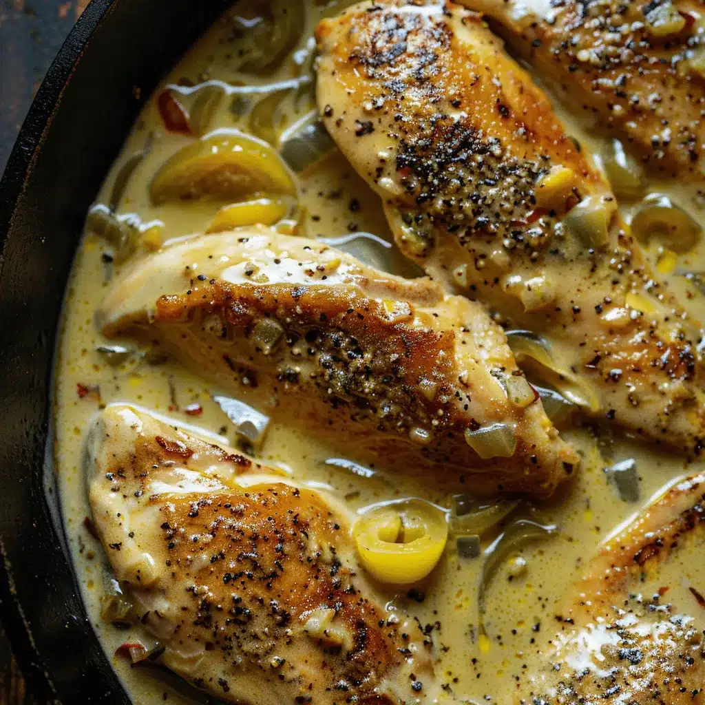 creamy pepperoncini chicken skillet preparation steps