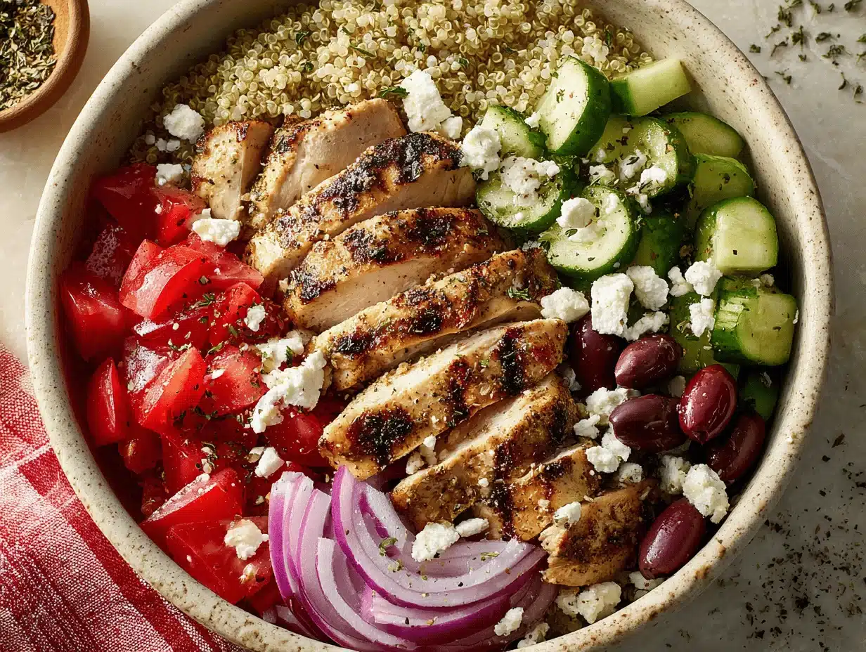 Fresh Greek Chicken Bowl - featured image