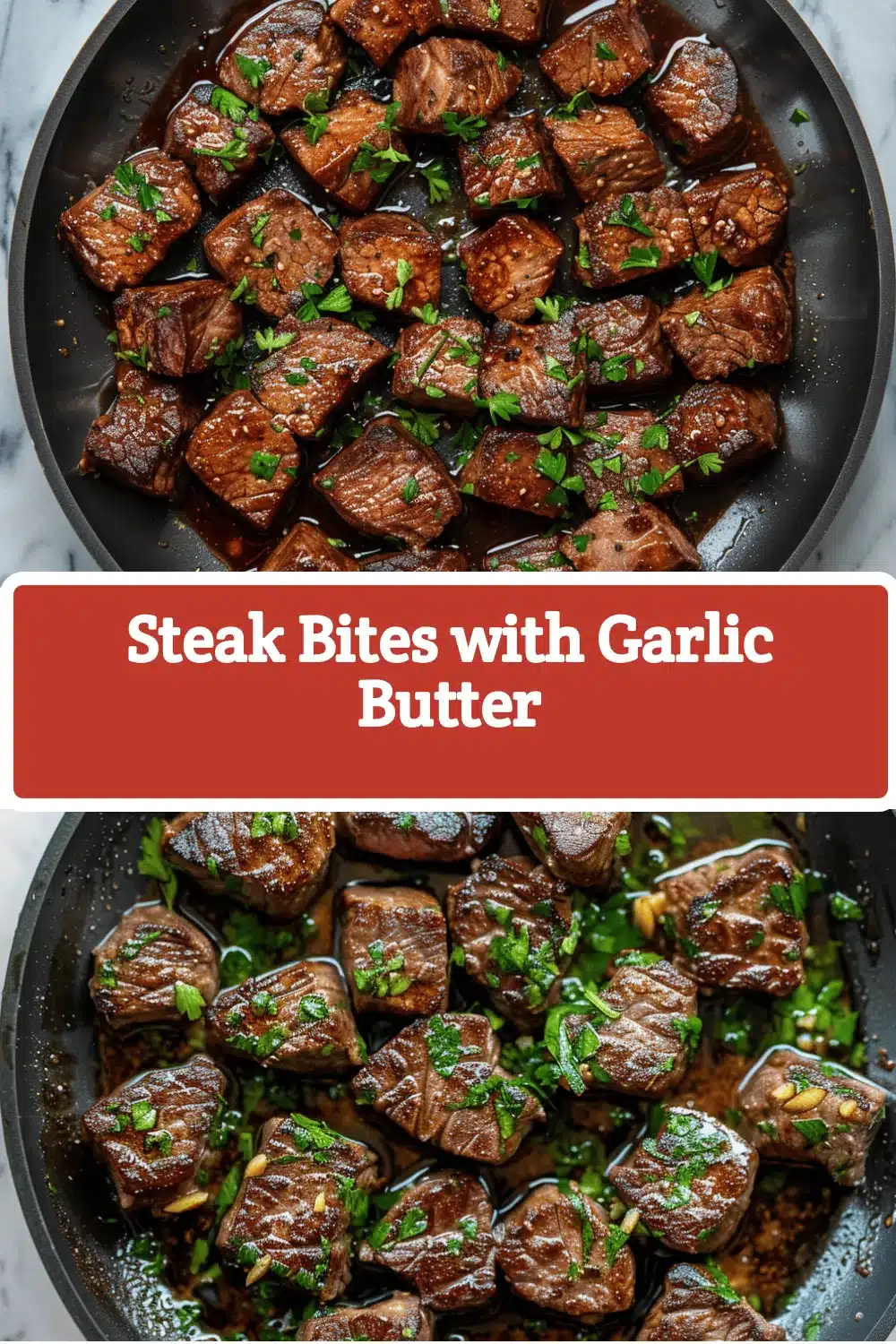 garlic butter steak bites skillet recipe