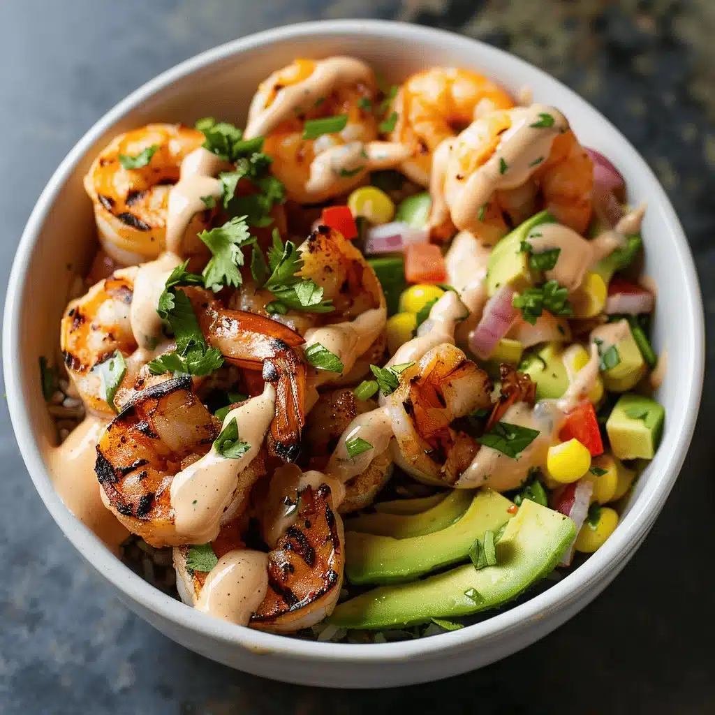 grilled shrimp bowl - featured image