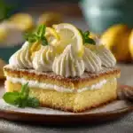 Italian lemon cream cake - featured image