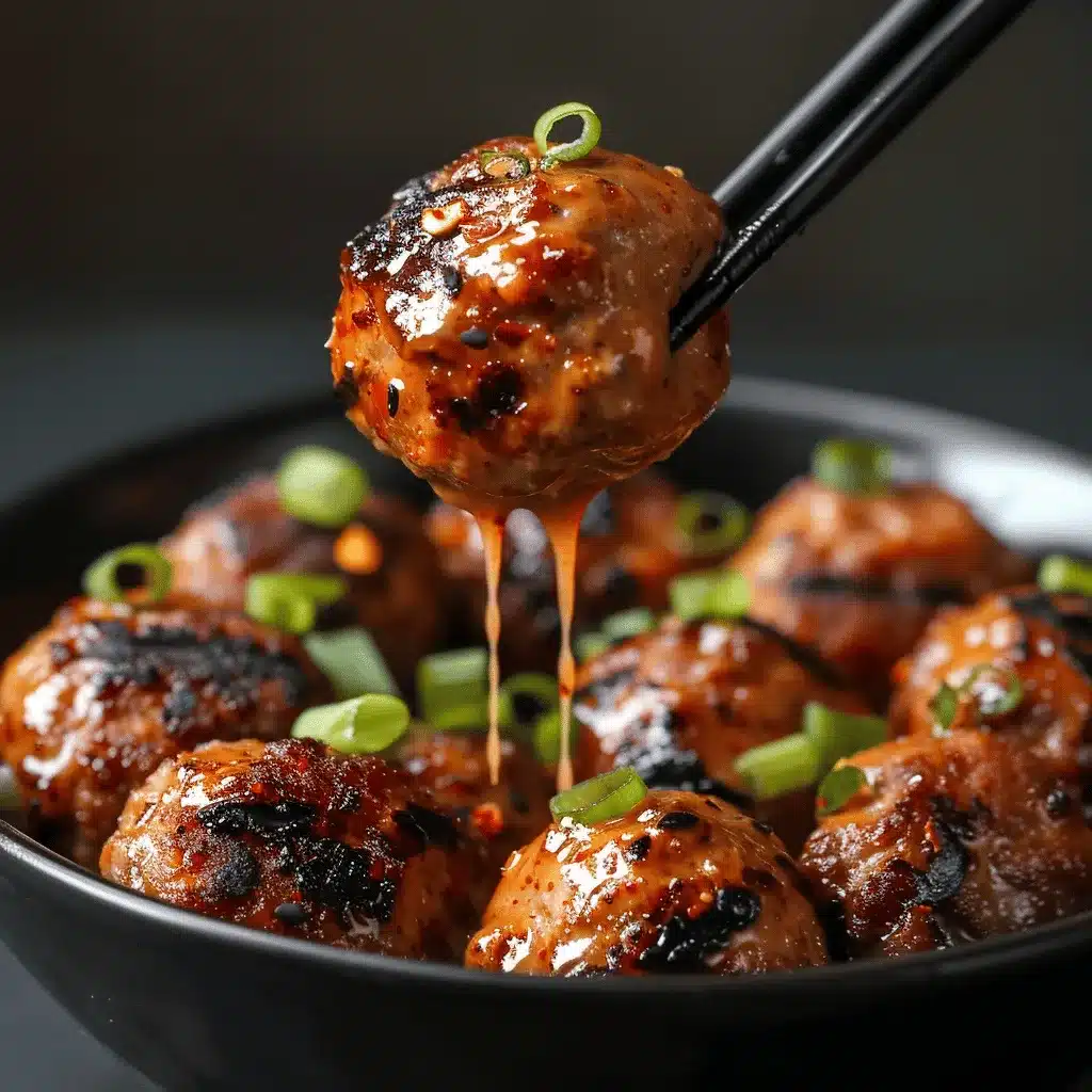 Korean BBQ meatballs preparation steps