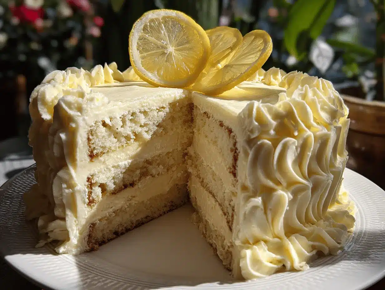 lemon cheesecake cake preparation steps