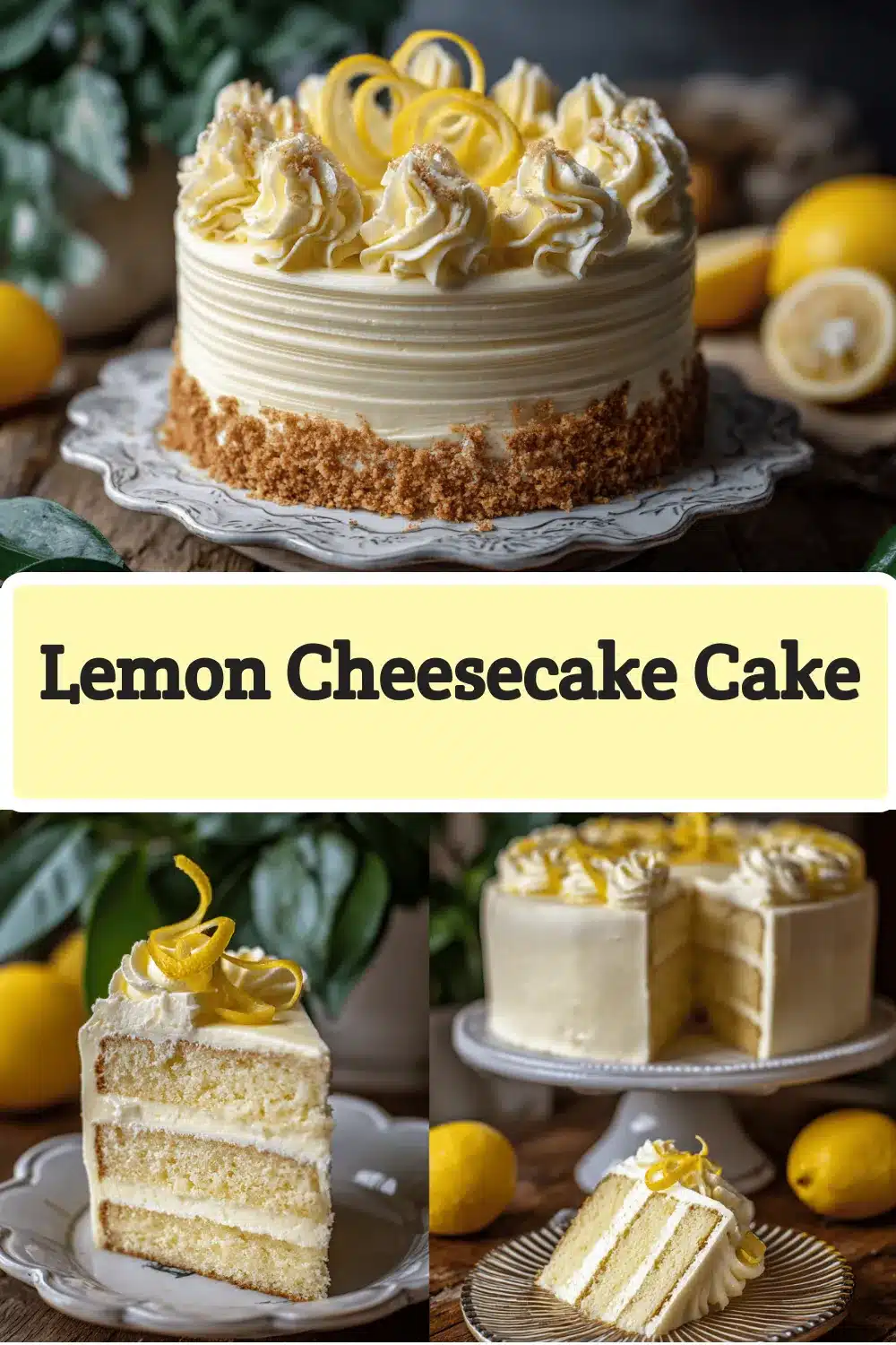 lemon cheesecake cake recipe