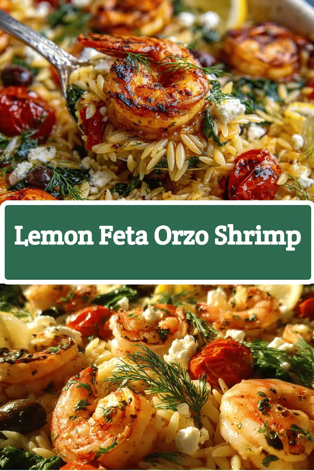 lemon feta orzo shrimp recipe