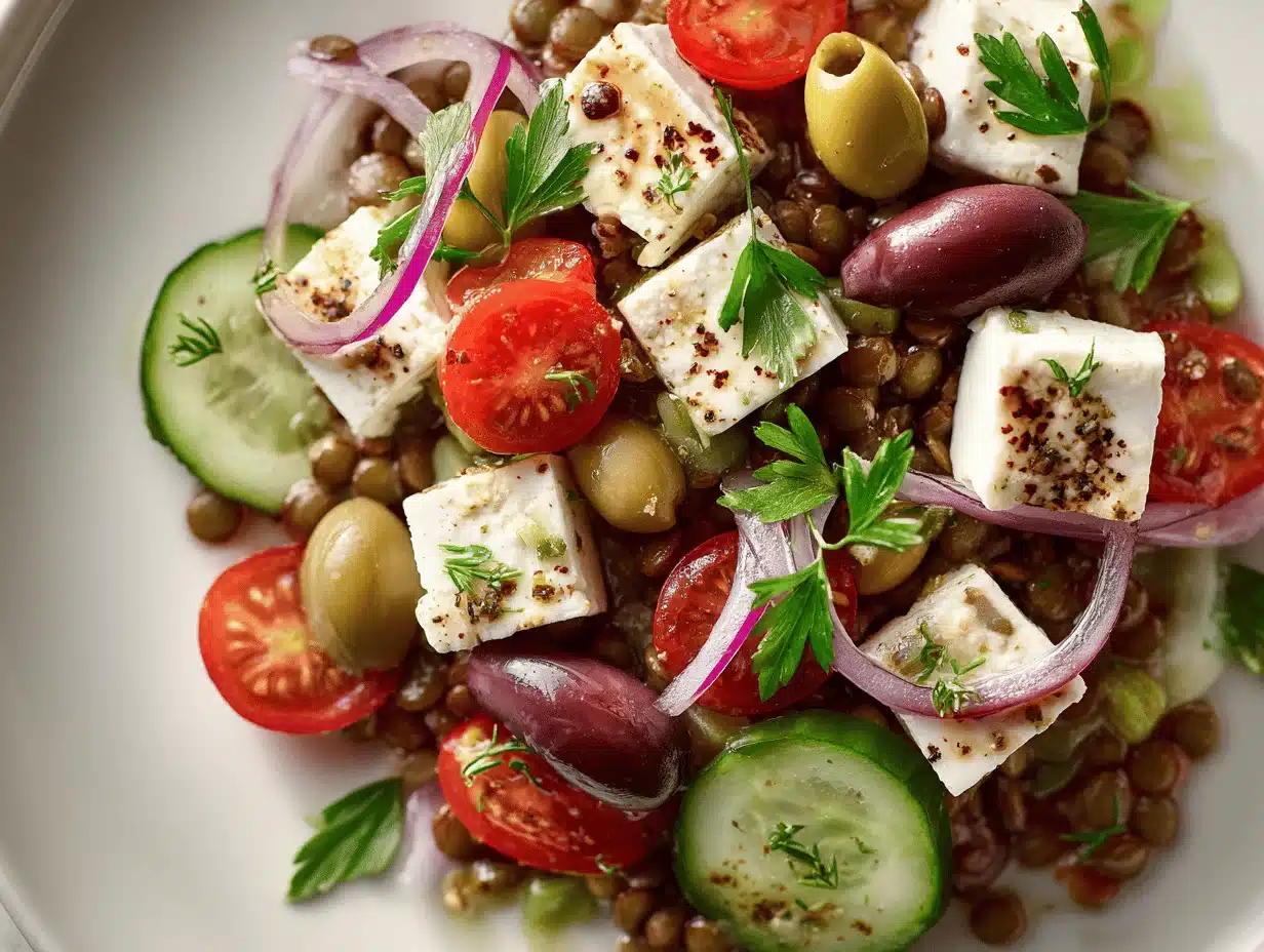 Mediterranean lentil salad - featured image