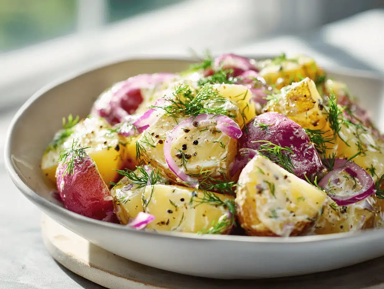 salt and vinegar potato salad - featured image
