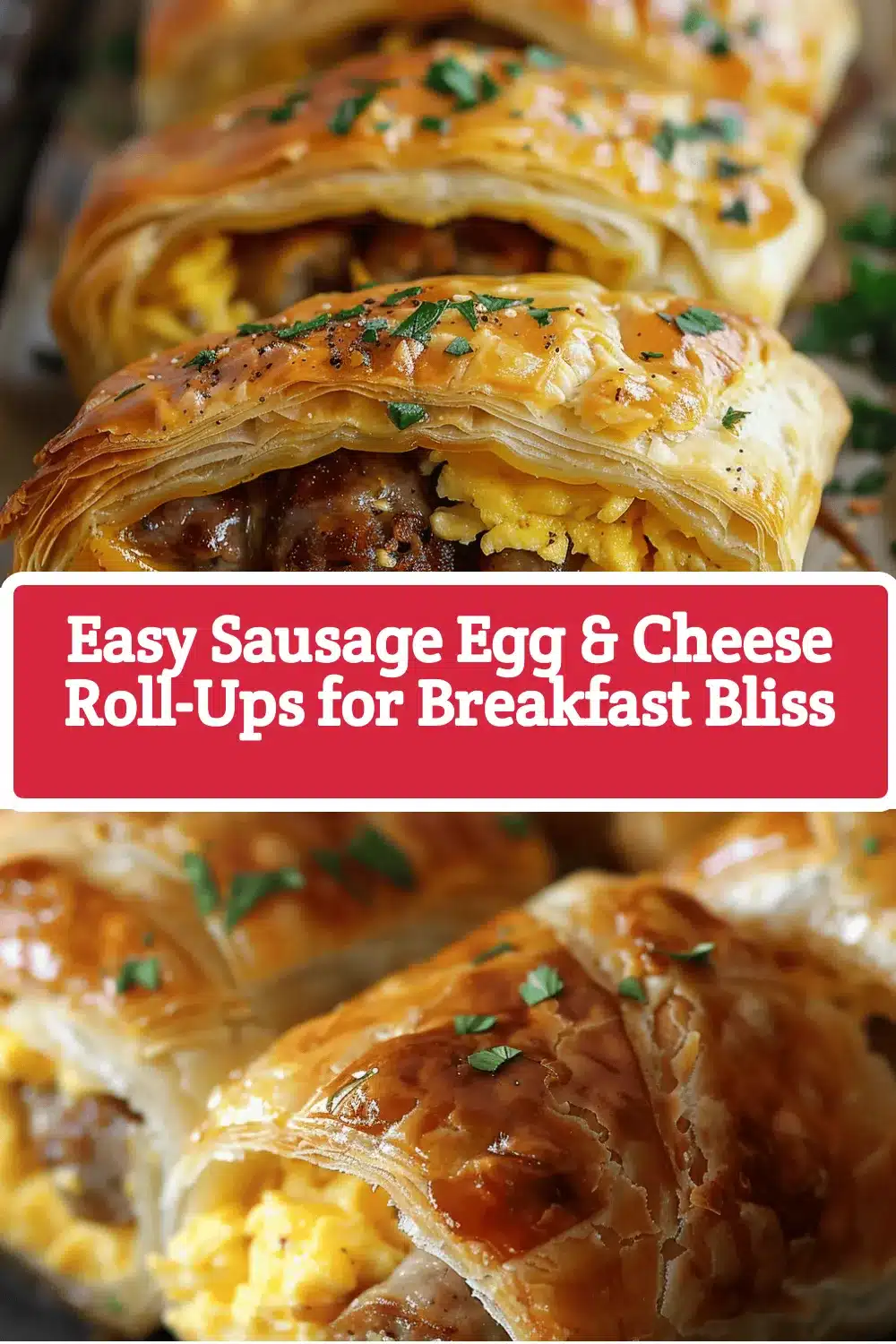 sausage egg & cheese roll-ups recipe