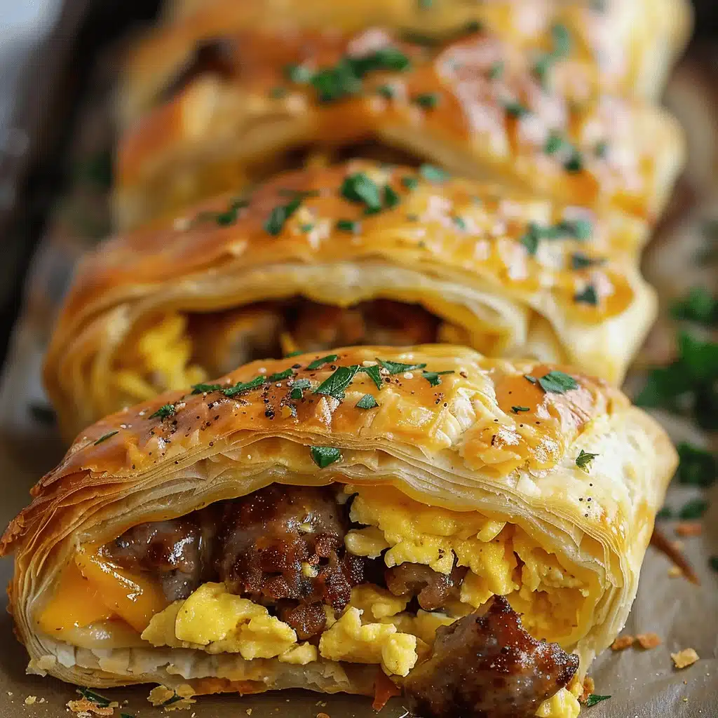 sausage egg & cheese roll-ups - featured image