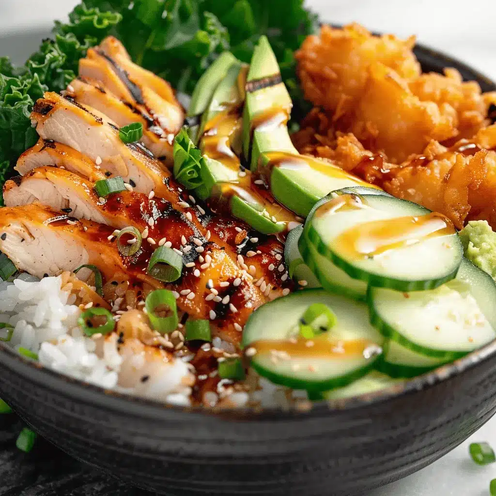 spicy honey-ginger chicken bowls preparation steps
