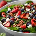 strawberry spinach salad - featured image