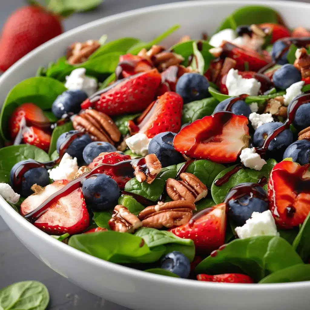strawberry spinach salad - featured image