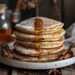 vanilla cinnamon buttermilk pancakes - featured image