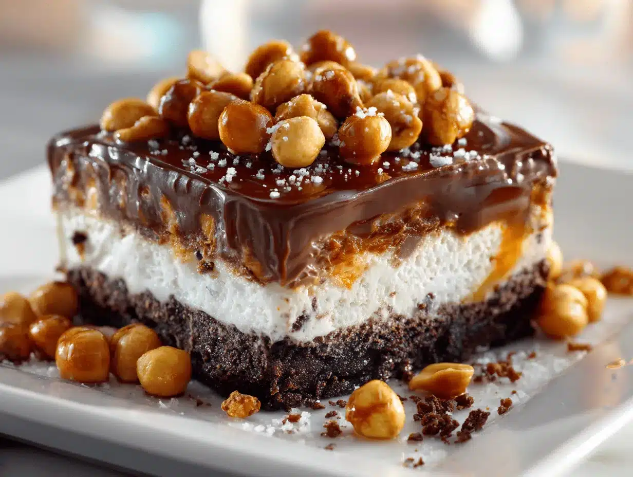 Buster Bar ice cream dessert preparation steps