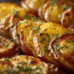 crispy baked potato slices - featured image