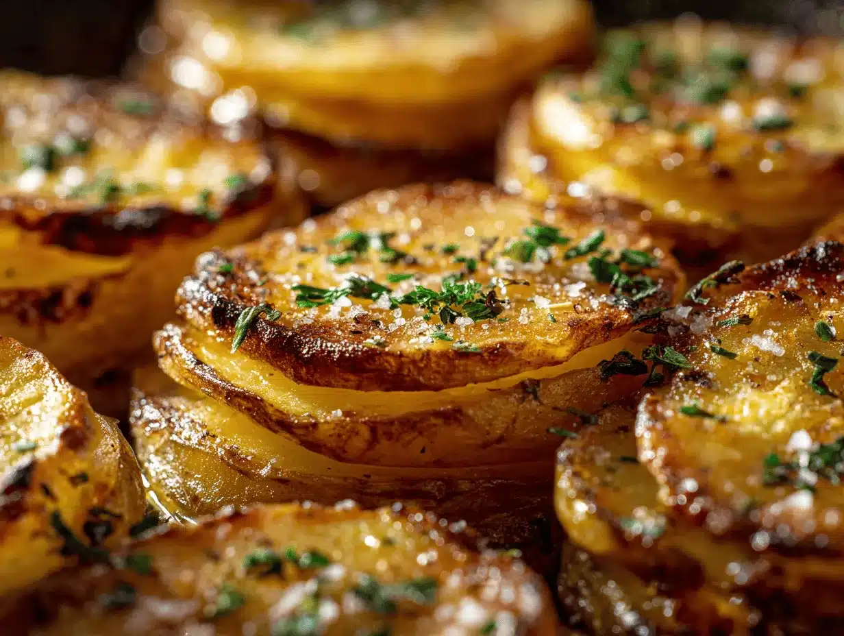 crispy baked potato slices preparation steps