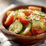 cucumber tomato salad recipe - featured image