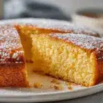 lemon butter cake - featured image