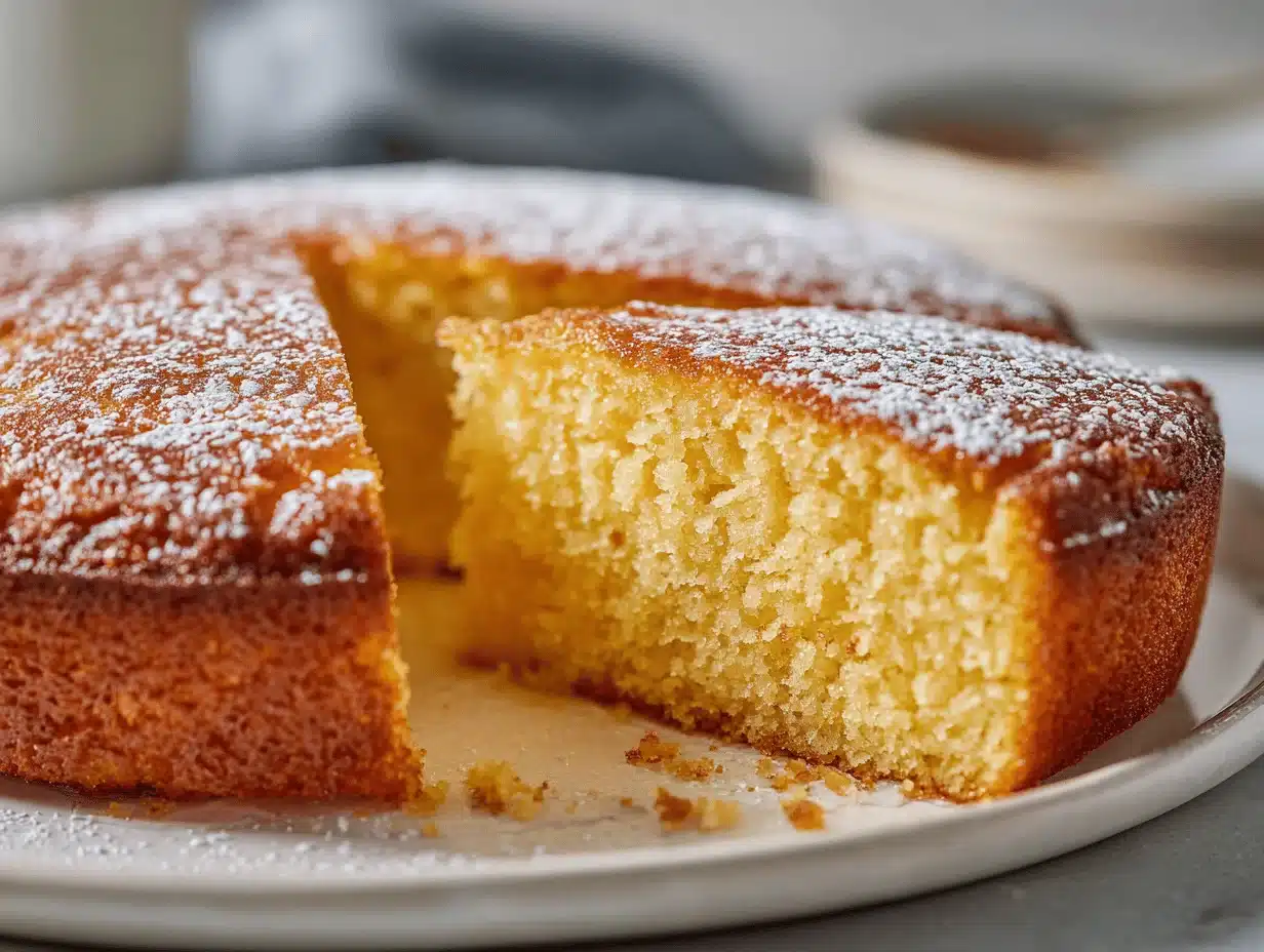 lemon butter cake - featured image