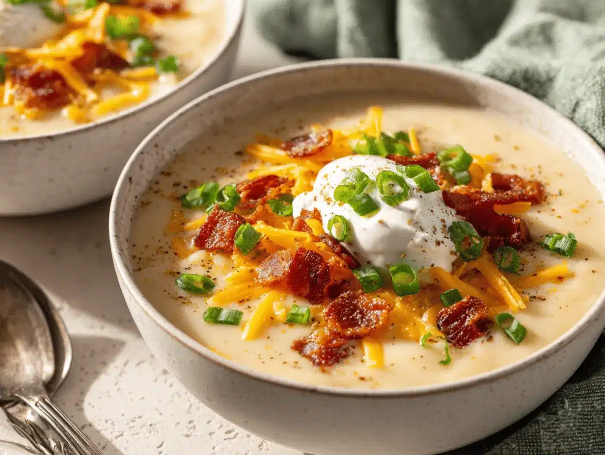 loaded potato soup preparation steps