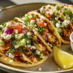Mediterranean chicken tacos - featured image